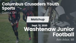 Matchup: Columbus Crusaders vs. Washtenaw Junior Football 2020