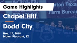 Chapel Hill  vs Dodd City   Game Highlights - Nov. 17, 2018