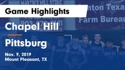 Chapel Hill  vs Pittsburg  Game Highlights - Nov. 9, 2019