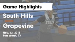 South Hills  vs Grapevine  Game Highlights - Nov. 12, 2018