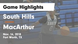 South Hills  vs MacArthur  Game Highlights - Nov. 16, 2018