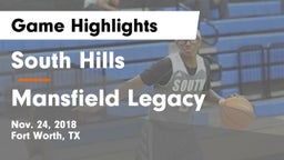 South Hills  vs Mansfield Legacy  Game Highlights - Nov. 24, 2018