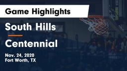 South Hills  vs Centennial  Game Highlights - Nov. 24, 2020