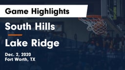 South Hills  vs Lake Ridge  Game Highlights - Dec. 2, 2020