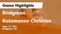 Bridgman  vs Kalamazoo Christian  Game Highlights - Sept. 27, 2021