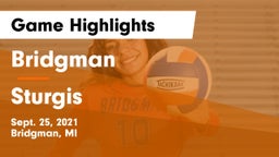 Bridgman  vs Sturgis  Game Highlights - Sept. 25, 2021