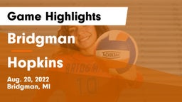 Bridgman  vs Hopkins Game Highlights - Aug. 20, 2022