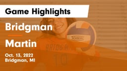 Bridgman  vs Martin Game Highlights - Oct. 13, 2022