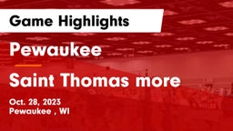 Pewaukee  vs Saint Thomas more Game Highlights - Oct. 28, 2023