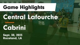 Central Lafourche  vs Cabrini Game Highlights - Sept. 30, 2023
