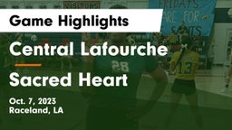 Central Lafourche  vs Sacred Heart Game Highlights - Oct. 7, 2023
