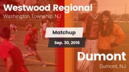 Matchup: Westwood Regional vs. Dumont  2016