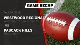 Recap: Westwood Regional  vs. Pascack Hills  2016