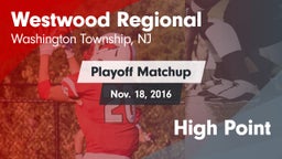 Matchup: Westwood Regional vs. High Point 2016