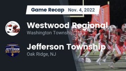 Recap: Westwood Regional  vs. Jefferson Township  2022