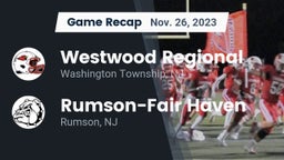 Recap: Westwood Regional  vs. Rumson-Fair Haven  2023