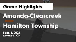 Amanda-Clearcreek  vs Hamilton Township  Game Highlights - Sept. 6, 2022