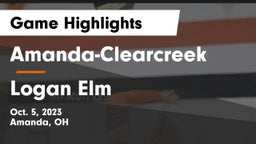 Amanda-Clearcreek  vs Logan Elm  Game Highlights - Oct. 5, 2023