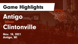 Antigo  vs Clintonville  Game Highlights - Nov. 18, 2021