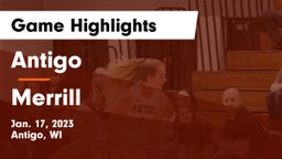 Antigo  vs Merrill  Game Highlights - Jan. 17, 2023