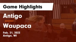 Antigo  vs Waupaca  Game Highlights - Feb. 21, 2023