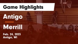 Antigo  vs Merrill  Game Highlights - Feb. 24, 2023