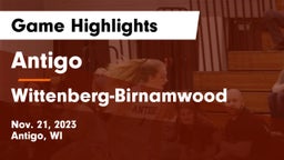 Antigo  vs Wittenberg-Birnamwood  Game Highlights - Nov. 21, 2023