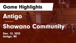 Antigo  vs Shawano Community  Game Highlights - Dec. 12, 2023