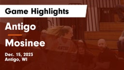 Antigo  vs Mosinee  Game Highlights - Dec. 15, 2023