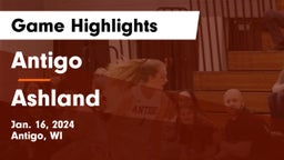 Antigo  vs Ashland  Game Highlights - Jan. 16, 2024
