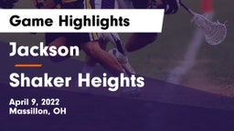 Jackson  vs Shaker Heights  Game Highlights - April 9, 2022