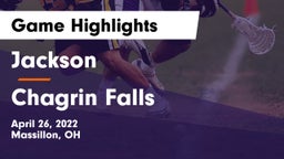 Jackson  vs Chagrin Falls  Game Highlights - April 26, 2022
