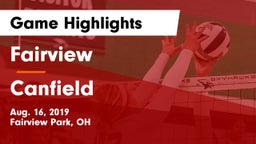 Fairview  vs Canfield  Game Highlights - Aug. 16, 2019