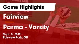 Fairview  vs Parma  - Varsity Game Highlights - Sept. 5, 2019