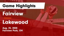 Fairview  vs Lakewood  Game Highlights - Aug. 25, 2020