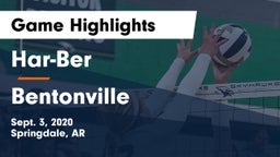 Har-Ber  vs Bentonville  Game Highlights - Sept. 3, 2020
