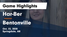 Har-Ber  vs Bentonville  Game Highlights - Oct. 22, 2020