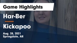 Har-Ber  vs Kickapoo  Game Highlights - Aug. 28, 2021