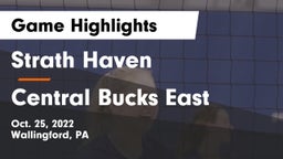 Strath Haven  vs Central Bucks East  Game Highlights - Oct. 25, 2022