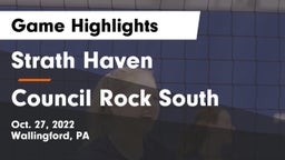 Strath Haven  vs Council Rock South  Game Highlights - Oct. 27, 2022