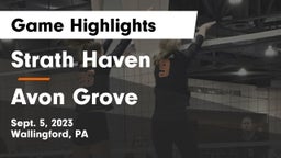 Strath Haven  vs Avon Grove  Game Highlights - Sept. 5, 2023