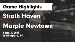 Strath Haven  vs Marple Newtown  Game Highlights - Sept. 6, 2023