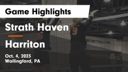 Strath Haven  vs Harriton  Game Highlights - Oct. 4, 2023