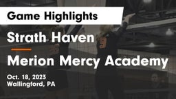 Strath Haven  vs Merion Mercy Academy Game Highlights - Oct. 18, 2023