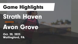 Strath Haven  vs Avon Grove  Game Highlights - Oct. 20, 2023