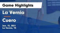 La Vernia  vs Cuero  Game Highlights - Jan. 15, 2021