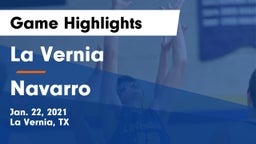 La Vernia  vs Navarro  Game Highlights - Jan. 22, 2021