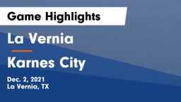 La Vernia  vs Karnes City  Game Highlights - Dec. 2, 2021