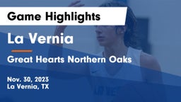 La Vernia  vs Great Hearts Northern Oaks Game Highlights - Nov. 30, 2023