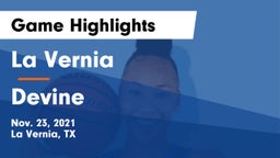 La Vernia  vs Devine  Game Highlights - Nov. 23, 2021